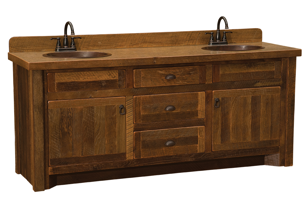 Upgrade Your Bathroom with a Rustic Solid Wood Bathroom Vanity